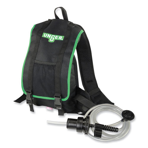 Image of Unger® Excella Floor Finishing Kit, 20" Head, 48" to 65" Black/Green Plastic Handle