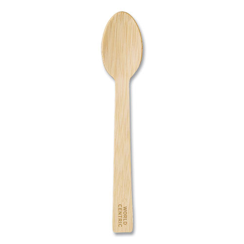 Image of World Centric® Bamboo Cutlery, Spoon, Paper, Natural, 2,000/Carton
