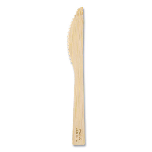 Image of World Centric® Bamboo Cutlery, Knife, Paper, Natural, 2,000/Carton