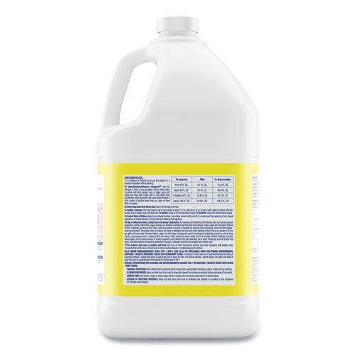 Image of Professional LYSOL® Brand Disinfectant Deodorizing Cleaner Concentrate, Lemon Scent, 128 oz Bottle, 4/Carton