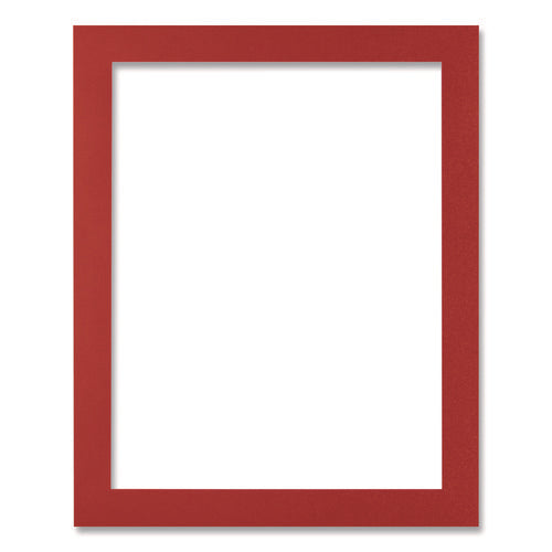 Image of deflecto® Self-Adhesive Sign Holders, 8.5 x 11 Insert, Clear with Red Border Frame, 2/Pack