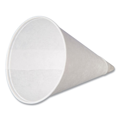 Image of Coffee Pro Paper Cone Cups, 4 oz, White, 5,000/Carton