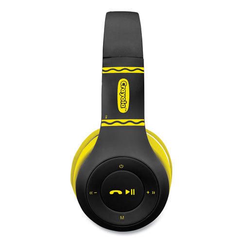Image of Crayola® Boost Active Wireless Headphones, Black/Yellow