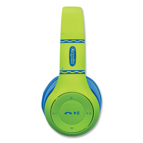 Image of Crayola® Boost Active Wireless Headphones, Green/Blue