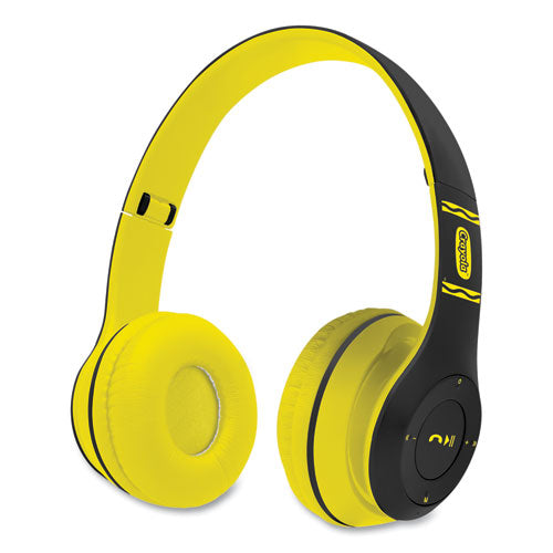 Image of Crayola® Boost Active Wireless Headphones, Black/Yellow