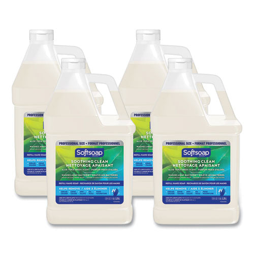 Image of Softsoap® Liquid Hand Soap Refill with Aloe, Aloe Vera Fresh Scent, 1 gal, 4/Carton