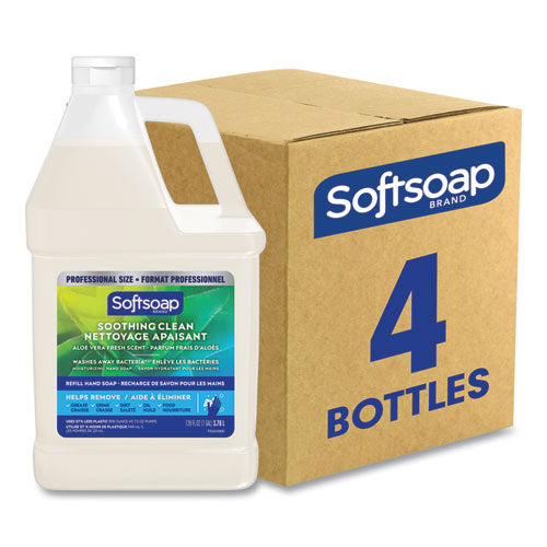 Image of Softsoap® Liquid Hand Soap Refill with Aloe, Aloe Vera Fresh Scent, 1 gal, 4/Carton