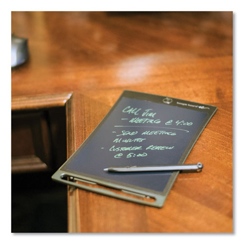 Image of Boogie Board Jot 8.5 Reusable Writing Tablet, 8.5" LCD Screen, 6.75" x 0.62" x 10.37", Gray