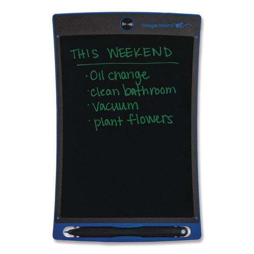 Image of Boogie Board Jot 8.5 Reusable Writing Tablet, 8.5" LCD Screen, 6.75" x 0.62" x 10.37", Blue/Black