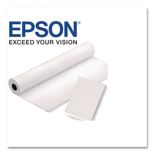 Image of Epson® Cold Press Bright Fine Art Paper Roll, 19 Mil, 60" X 50 Ft, Textured Matte White