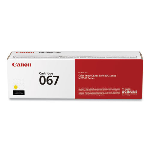 Image of Canon® 5099C001 (067) Toner, 1,250 Page-Yield, Yellow