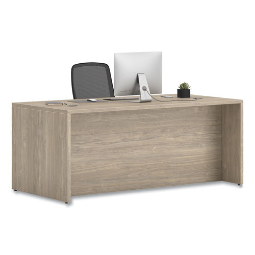 Image of HON® 10500 Series Double Full-Height Pedestal Desk, Left: Box/Box/File, Right: File/File, 72" x 36" x 29.5", Kingswood Walnut