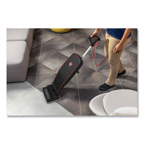 Image of Hoover® Commercial Task Vac Soft Bag Lightweight Upright, 12" Cleaning Path, Black