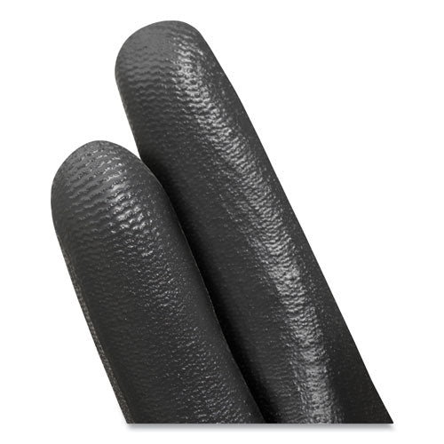 Image of KleenGuard G40 Polyurethane Coated Gloves, Medium, Black, 12 Pairs/Pack