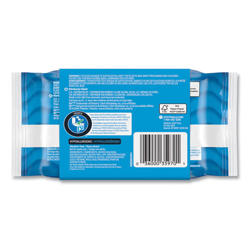 Image of Cottonelle® Fresh Care Flushable Cleansing Cloths, 1-Ply, 3.73 x 5.5, White, 84/Pack