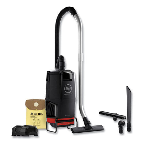 Image of Hoover® Commercial HVRPWR 40V Cordless Backpack Vacuum, 6 qt, Black
