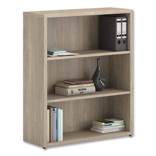 Image of HON® 10500 Series Laminate Bookcase, Three Shelves, 36" x 13" x 43.75", Kingswood Walnut