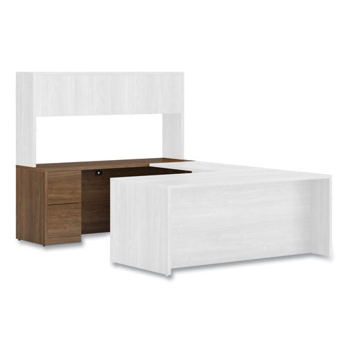 Image of HON® 10500 Series Full-Height Left Pedestal Credenza, 72w x 24w x 29.5h, Pinnacle