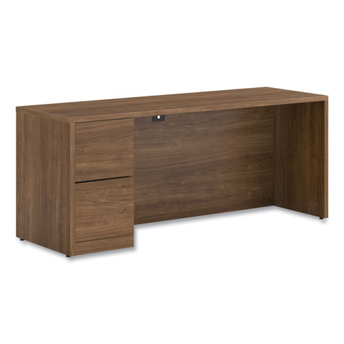 Image of HON® 10500 Series Full-Height Left Pedestal Credenza, 72w x 24w x 29.5h, Pinnacle