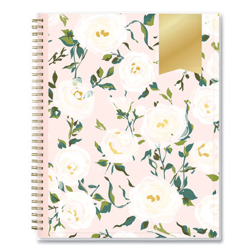 Image of Blue Sky® Day Designer Coming Up Roses Create-Your-Own Cover Weekly/Monthly Planner, Roses Artwork, 11 x 8.5, 12-Month (Jan-Dec): 2025