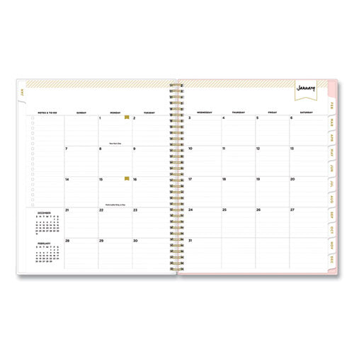 Image of Blue Sky® Day Designer Coming Up Roses Create-Your-Own Cover Weekly/Monthly Planner, Roses Artwork, 11 x 8.5, 12-Month (Jan-Dec): 2025