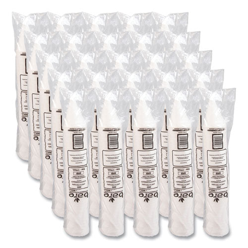 Image of SOLO® Bare Eco-Forward Treated Paper Cone Cups, 6 oz, White, 200/Sleeve, 25 Sleeves/Carton