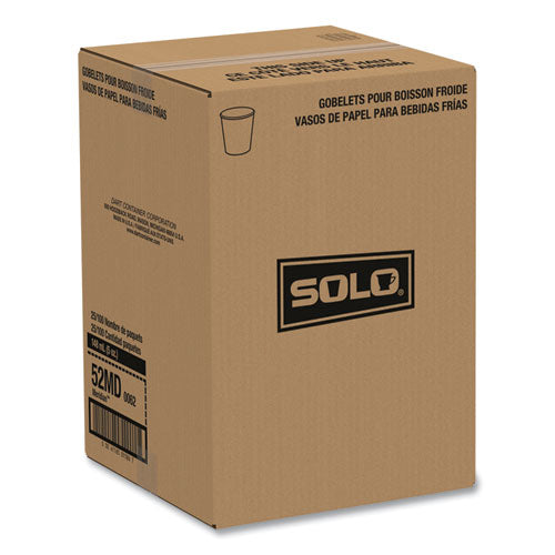 Image of SOLO® Paper Water Cups, 5 oz, Meridian Design, 100/Sleeve, 25 Sleeves/Carton
