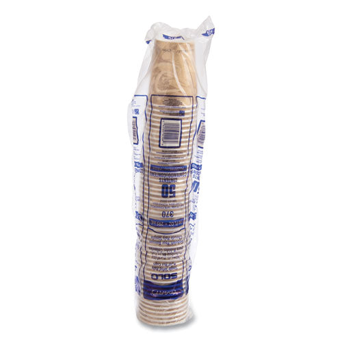 Image of SOLO® Single Sided Poly Paper Hot Cups, 10 Oz, Mistique Design, 50/bag, 20 Bags/carton