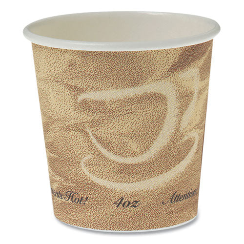 Image of SOLO® Single Sided Poly Paper Hot Cups, 4 Oz, Mistique Design, 1,000/carton