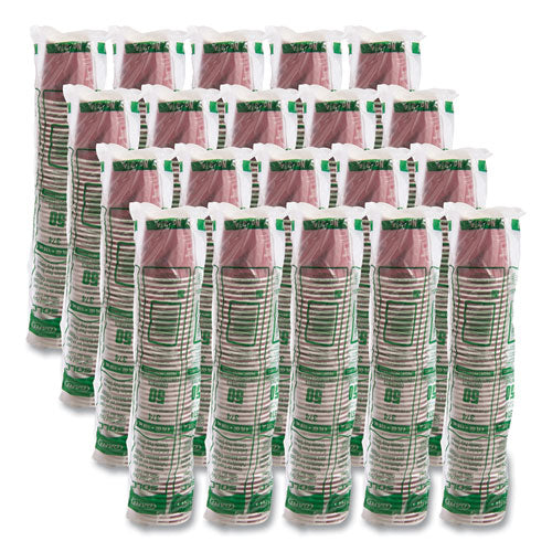 Image of SOLO® Single-Sided Poly Paper Hot Cups, 4 oz, Bistro Design, 50/Pack, 20 Packs/Carton