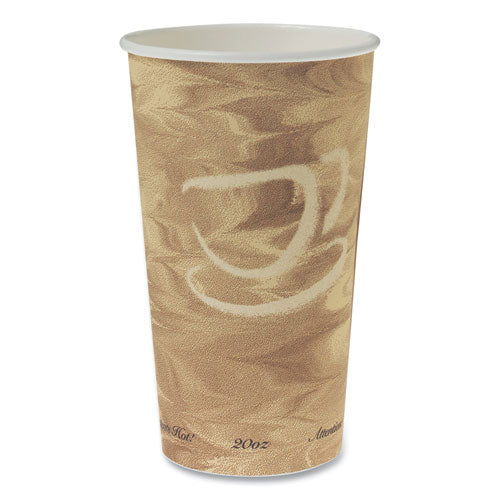 Image of SOLO® Single Sided Poly Paper Hot Cups, 20 Oz, Mistique Design, 40/bag, 15 Bags/carton