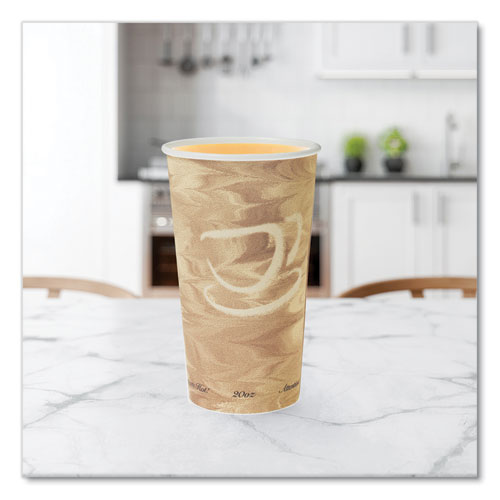 Image of SOLO® Single Sided Poly Paper Hot Cups, 20 Oz, Mistique Design, 40/bag, 15 Bags/carton