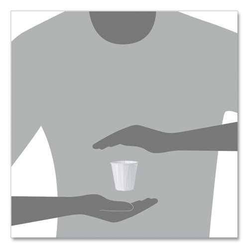 Image of SOLO® Paper Portion Cups, 3.5 oz, White, 100/Bag, 50 Bags/Carton