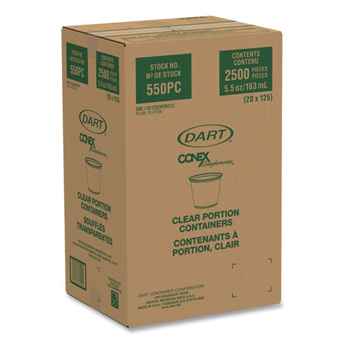 Image of Dart® Conex Complements Portion/Medicine Cups, 5.5 oz, Plastic, Translucent, 125/Bag, 20 Bags/Carton