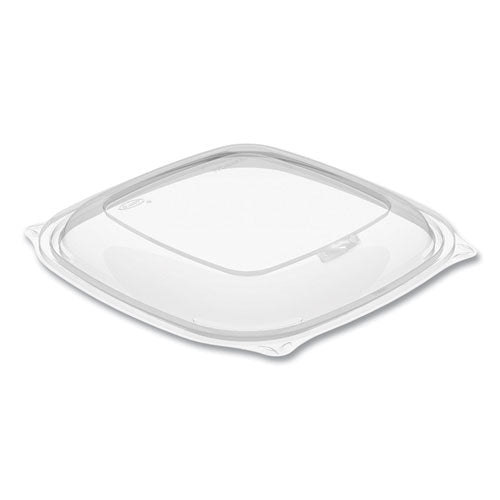Image of Dart® PresentaBowls Pro Clear Square Bowl Lids, Large Vented Square, 8.5 x 8.5 x 1, Clear, Plastic, 63/Bag, 4 Bags/Carton