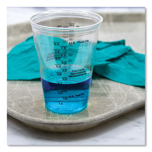 Image of Dart® PET Graduated Medical and Dental Cups, 10 oz, Plastic, Clear, 50/Bag, 20 Bags/Carton