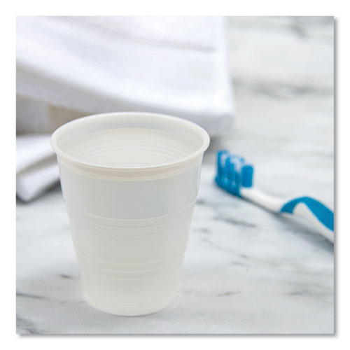 Image of Dart® High-Impact Polystyrene Cold Cups, 5 oz, Plastic, Translucent, 100/Pack