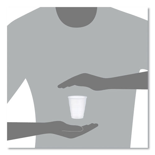 Image of Dart® High-Impact Polystyrene Cold Cups, 5 oz, Plastic, Translucent, 100/Pack