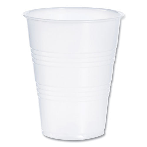 Image of Dart® High-Impact Polystyrene Cold Cups, 9 oz, Plastic, Translucent, 100/Sleeve, 25 Sleeves/Carton