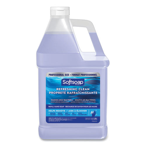 Image of Softsoap® Liquid Hand Soap Refill, Refreshing Clean Scent, 128 oz, 4/Carton