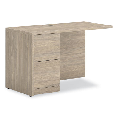 Image of HON® 10500 Series Return with Full-Height Pedestal, Left, 48" x 24" x 29.5", Kingswood Walnut