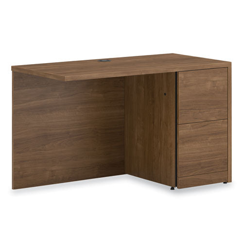 Image of HON® 10500 Series Return with Full-Height Pedestal, Right, 48" x 24" x 29.5", Pinnacle