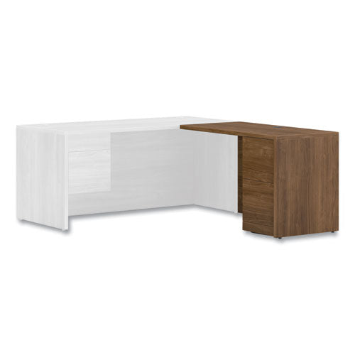 Image of HON® 10500 Series Return with Full-Height Pedestal, Right, 48" x 24" x 29.5", Pinnacle