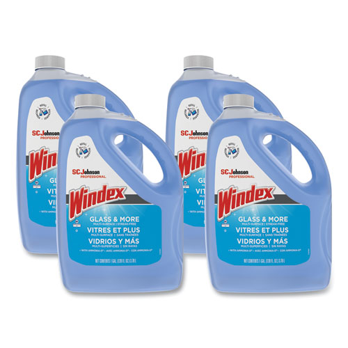 Image of Windex® Glass Cleaner With Ammonia-D, 1 Gal Bottle, 4/carton