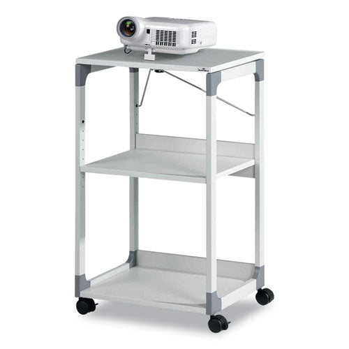 Image of Durable® 3-Tier Multimedia Trolley for Projectors, Metal, 3 Shelves, 20 x 17 x 34.75, Gray