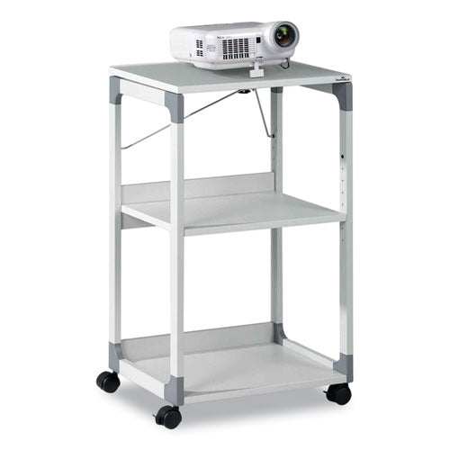 Image of Durable® 3-Tier Multimedia Trolley for Projectors, Metal, 3 Shelves, 20 x 17 x 34.75, Gray