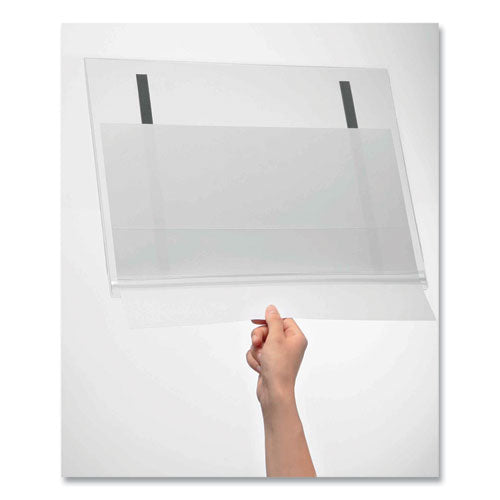 Image of Durable® Magnetic Water-Resistant Sign Holder, 11 x 17, Clear Frame, 5/Pack