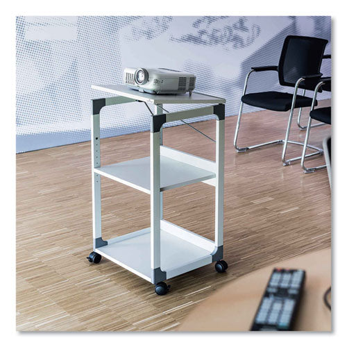 Image of Durable® 3-Tier Multimedia Trolley for Projectors, Metal, 3 Shelves, 20 x 17 x 34.75, Gray