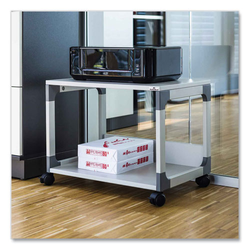 Image of Durable® System 48 Multi-Function Trolley, Metal, 2 Shelves, 23.6 x 18.7 x 17, Gray