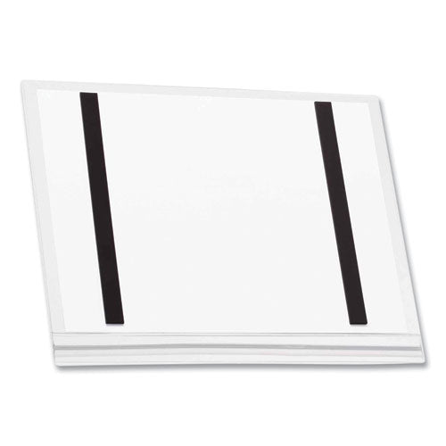 Image of Durable® Magnetic Water-Resistant Sign Holder, 8.5 x 11, Clear Frame, 5/Pack